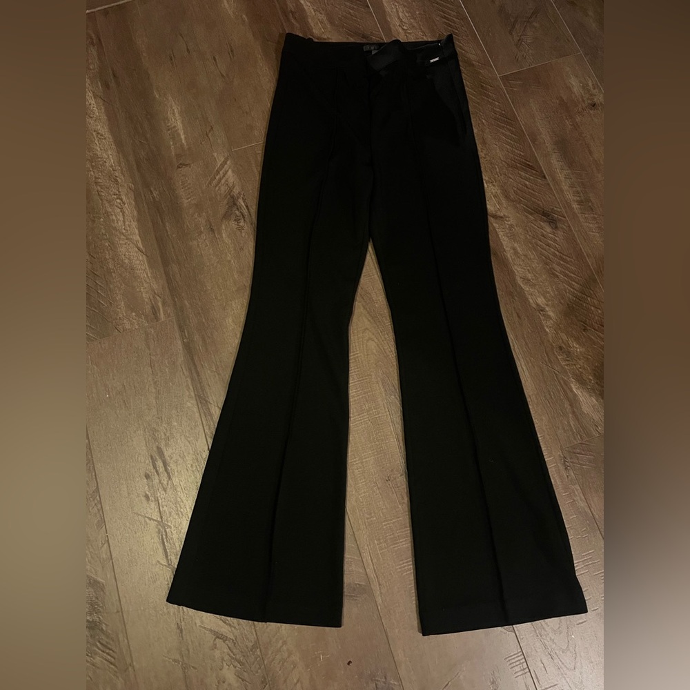 Guess Black Women's Flared Pleated Pants
